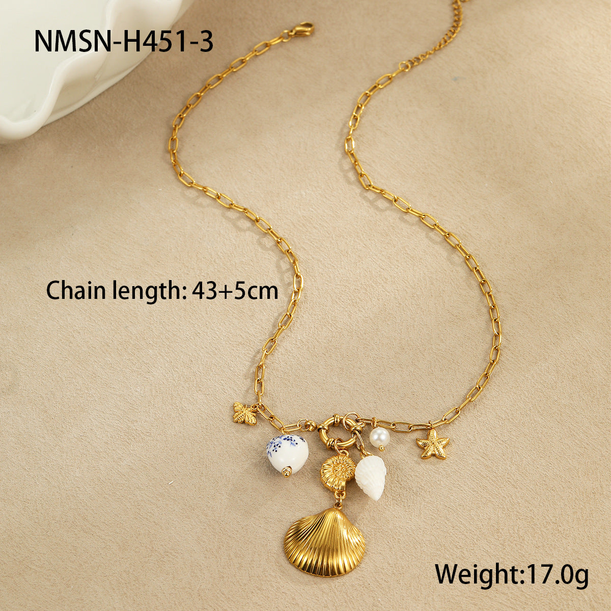Holiday Style Ceramic Pendant Bracelet Necklace